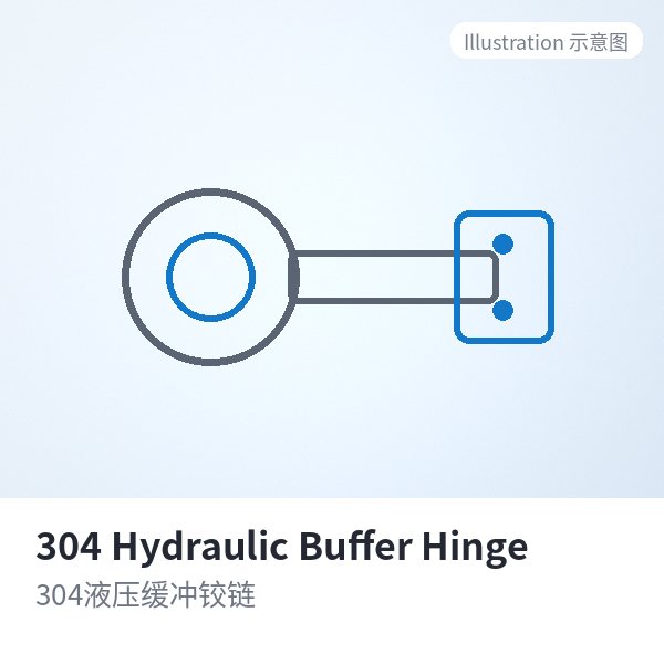 304 Hydraulic Buffer Hinge - Jieyang Hesheng Hardware
