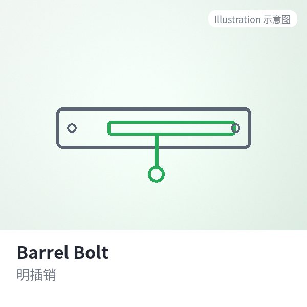 Barrel Bolt 明插销-singiyuan.com